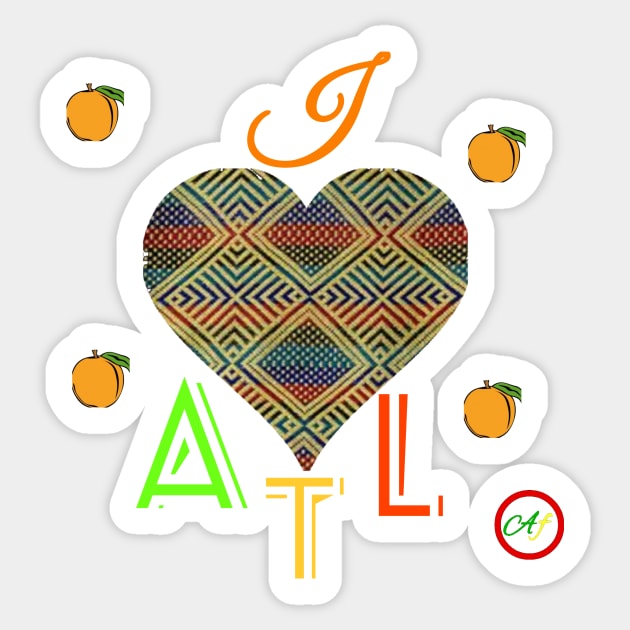 I Love Atlanta Sticker by Abelfashion